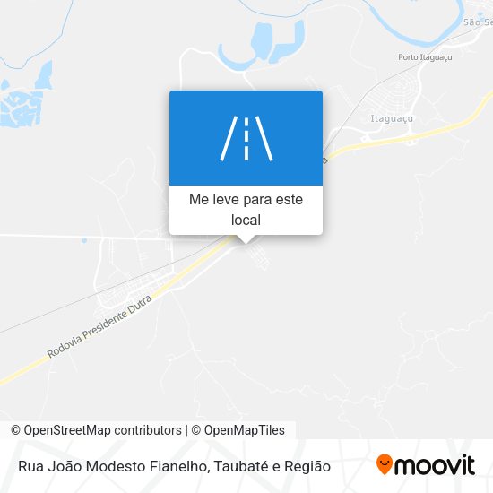 Rua João Modesto Fianelho mapa