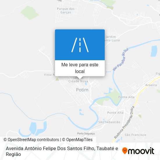 Avenida Antônio Felipe Dos Santos Filho mapa