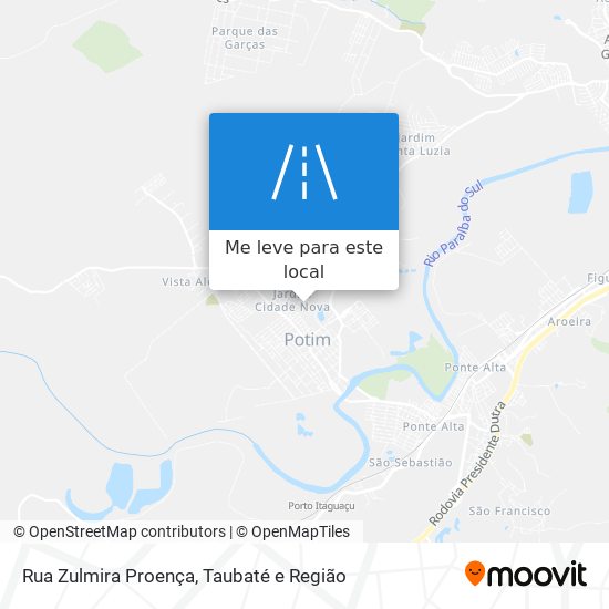 Rua Zulmira Proença mapa