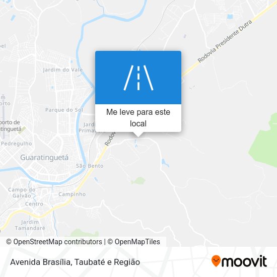 Avenida Brasília mapa