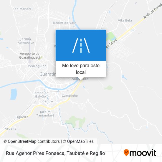 Rua Agenor Píres Fonseca mapa
