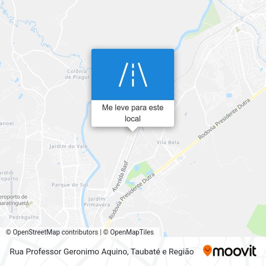 Rua Professor Geronimo Aquino mapa