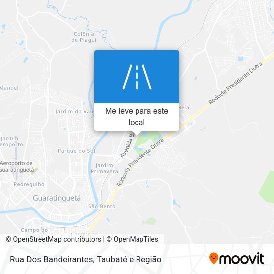 Rua Dos Bandeirantes mapa