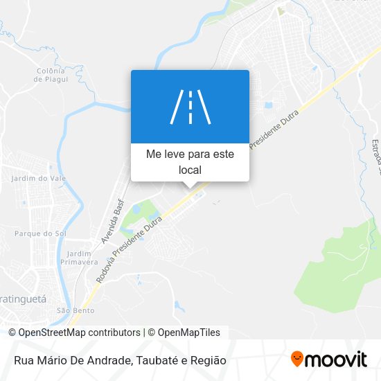 Rua Mário De Andrade mapa