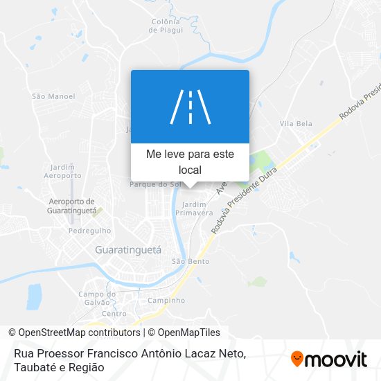 Rua Proessor Francisco Antônio Lacaz Neto mapa