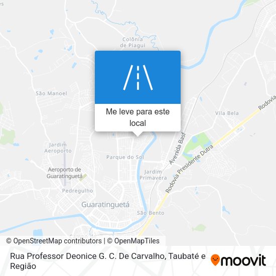 Rua Professor Deonice G. C. De Carvalho mapa