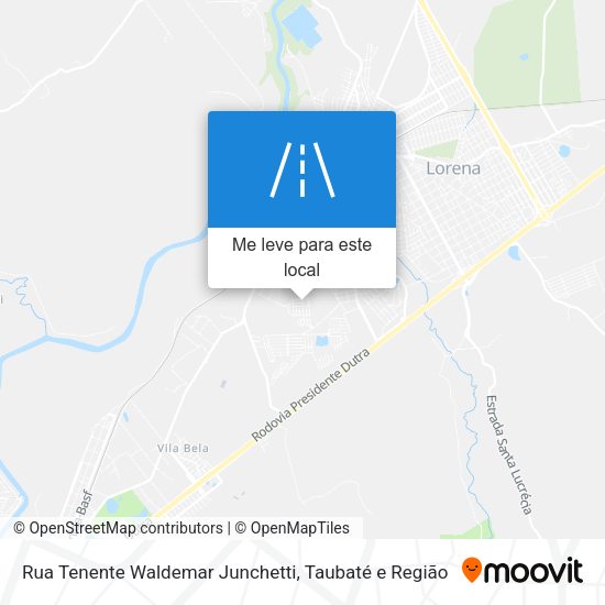 Rua Tenente Waldemar Junchetti mapa