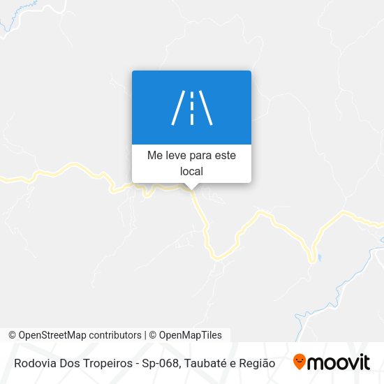 Rodovia Dos Tropeiros - Sp-068 mapa