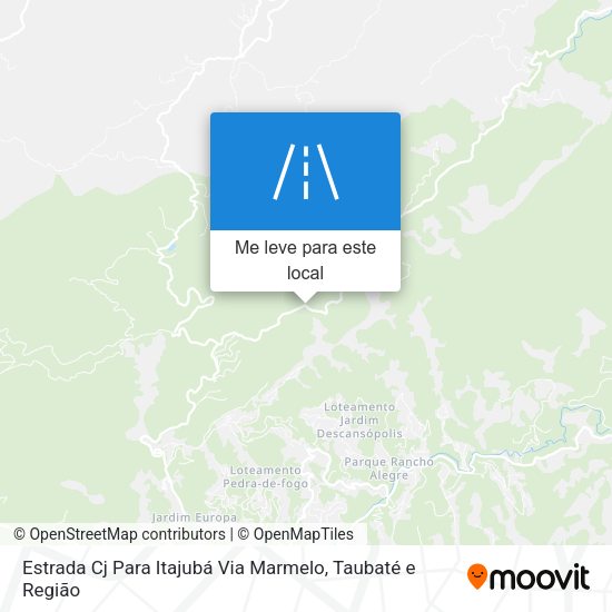 Estrada Cj Para Itajubá Via Marmelo mapa