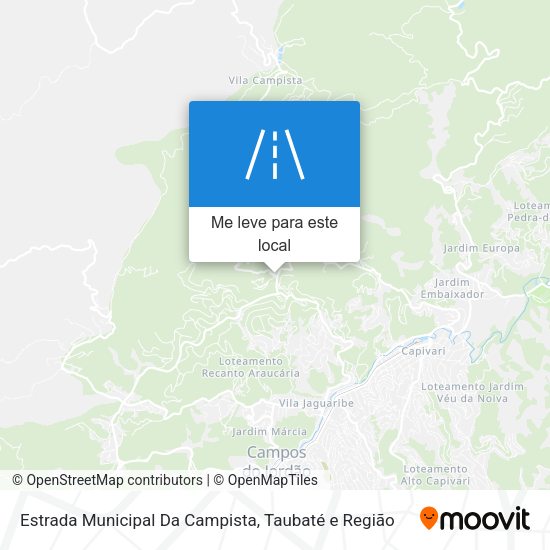Estrada Municipal Da Campista mapa