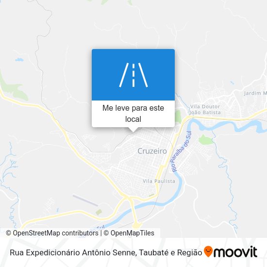 Rua Expedicionário Antônio Senne mapa