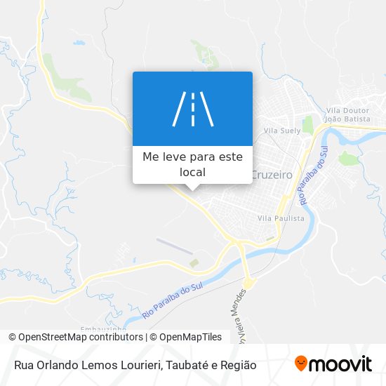 Rua Orlando Lemos Lourieri mapa