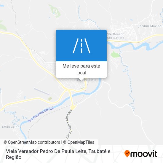 Viela  Vereador Pedro De Paula Leite mapa