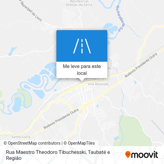 Rua Maestro Theodoro Tibuchesski mapa