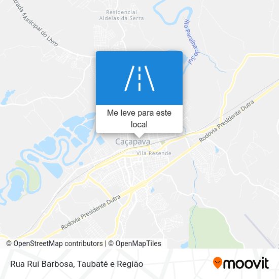 Rua Rui Barbosa mapa