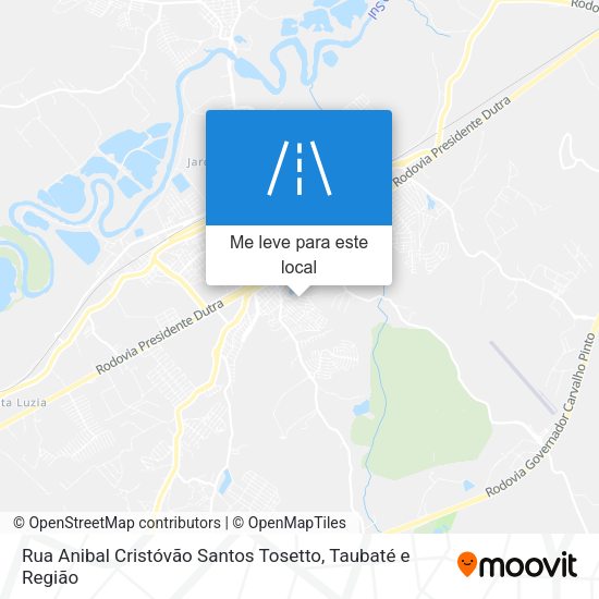 Rua Anibal Cristóvão Santos Tosetto mapa