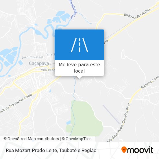 Rua Mozart Prado Leite mapa