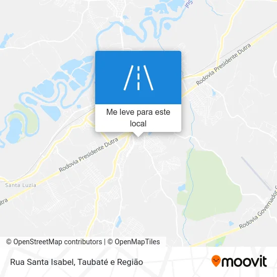 Rua Santa Isabel mapa