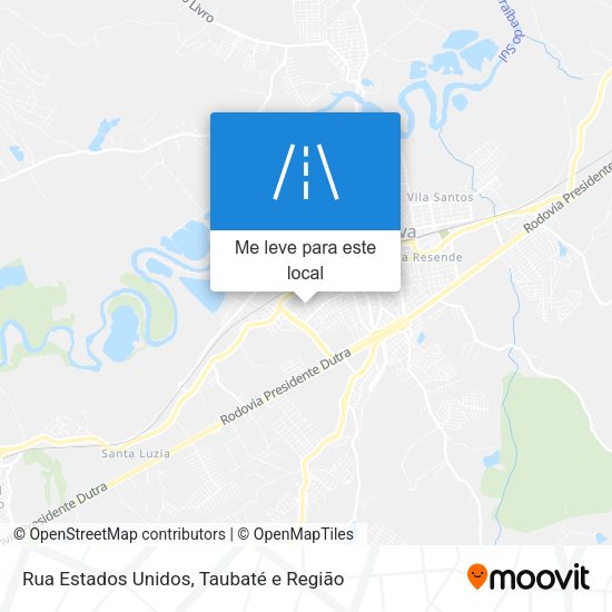 Rua Estados Unidos mapa