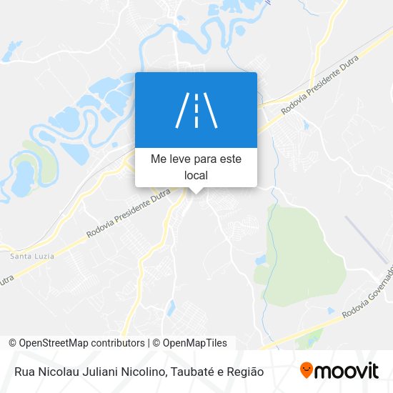 Rua Nicolau Juliani Nicolino mapa