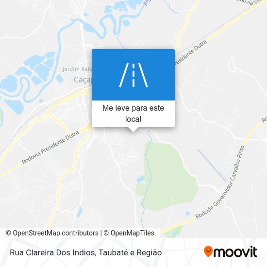 Rua Clareira Dos Indios mapa