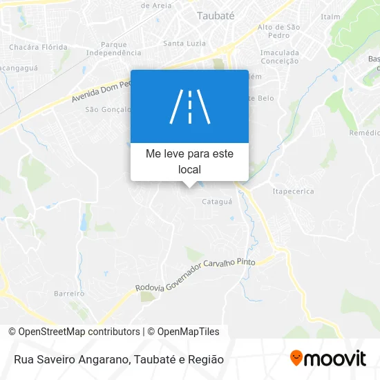 Rua Saveiro Angarano mapa