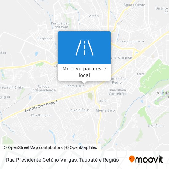 Rua Presidente Getúlio Vargas mapa