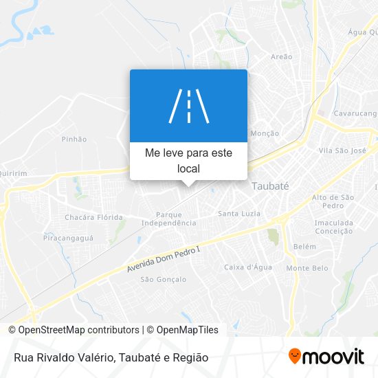 Rua Rivaldo Valério mapa