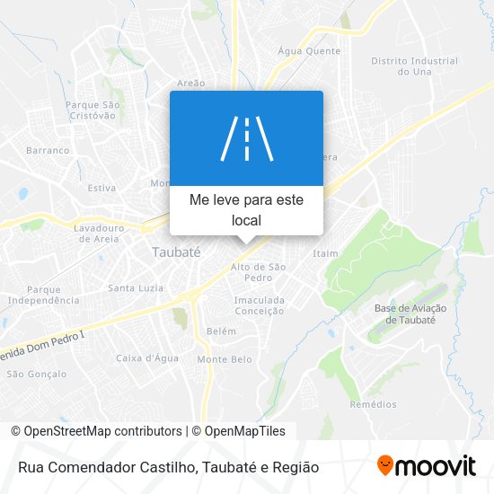 Rua Comendador Castilho mapa