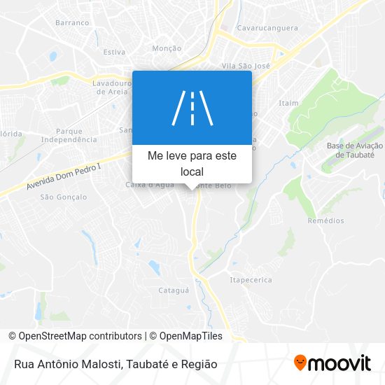 Rua Antônio Malosti mapa