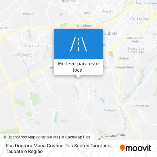 Rua Doutora Maria Cristina Dos Santos Giordano mapa