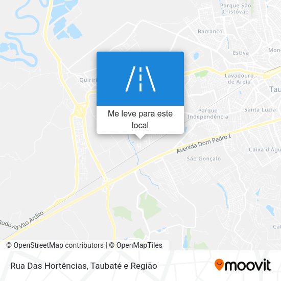 Rua Das Hortências mapa
