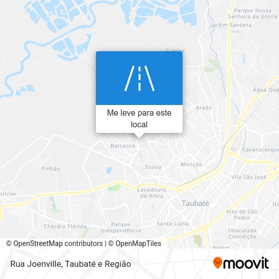 Rua Joenville mapa