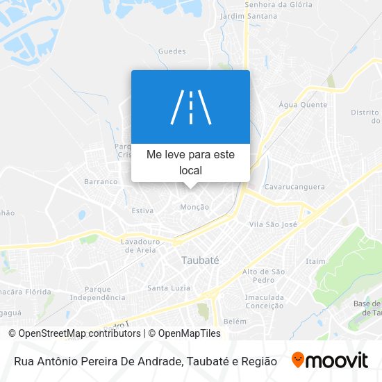 Rua Antônio Pereira De Andrade mapa