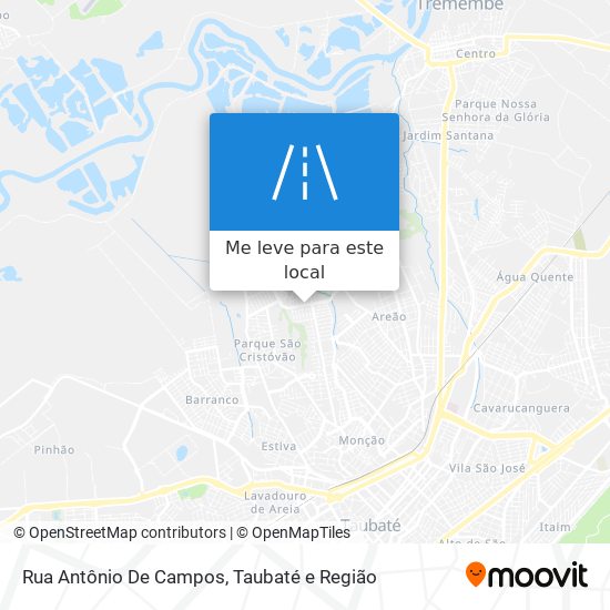 Rua Antônio De Campos mapa