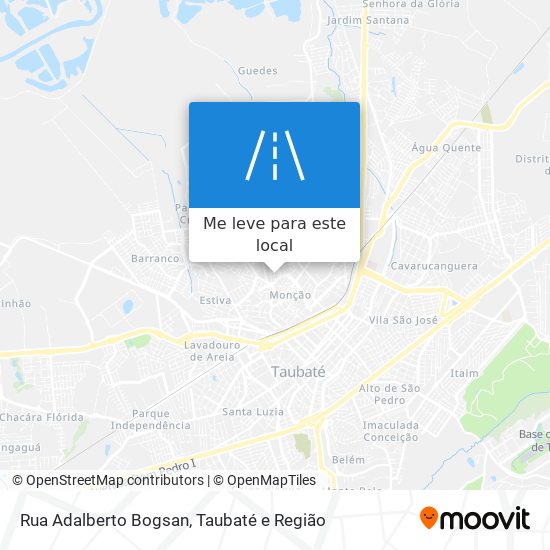 Rua Adalberto Bogsan mapa