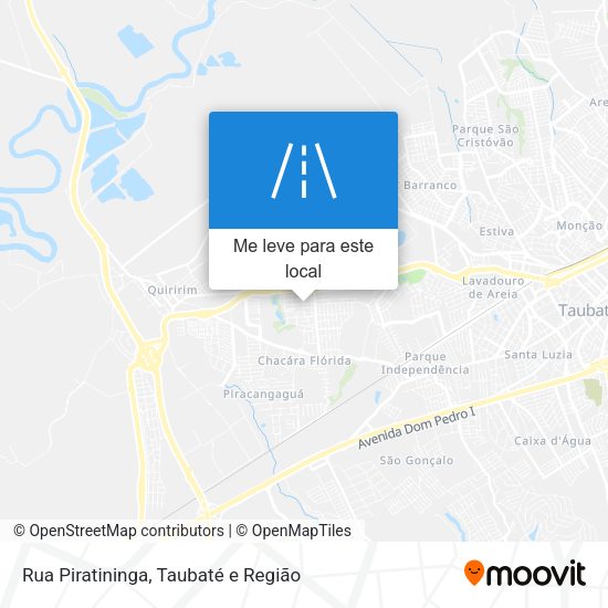 Rua Piratininga mapa