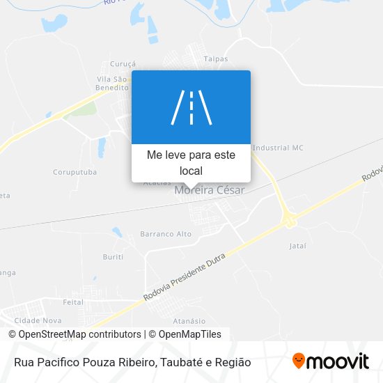 Rua Pacifico Pouza Ribeiro mapa