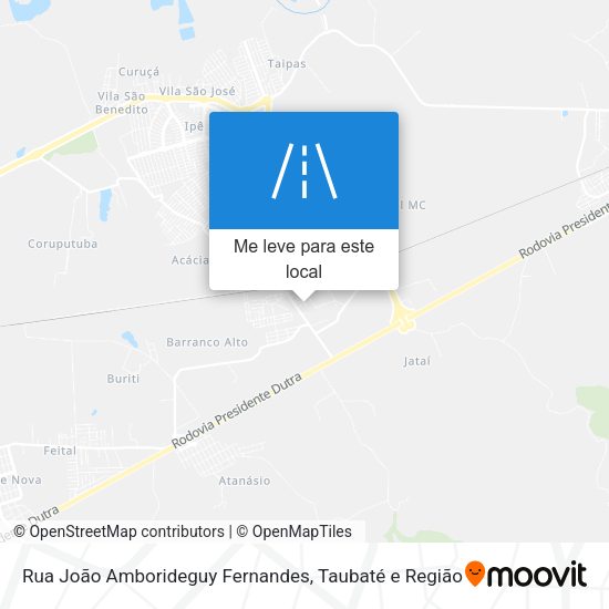 Rua João Amborideguy Fernandes mapa