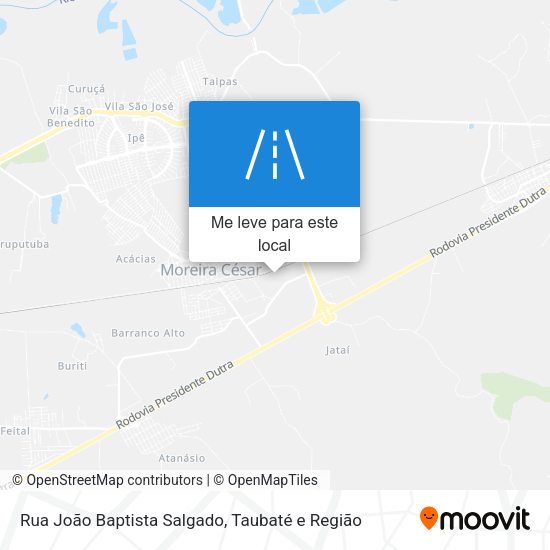 Rua João Baptista Salgado mapa