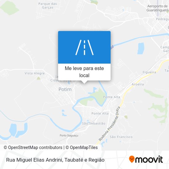 Rua Miguel Elias Andrini mapa