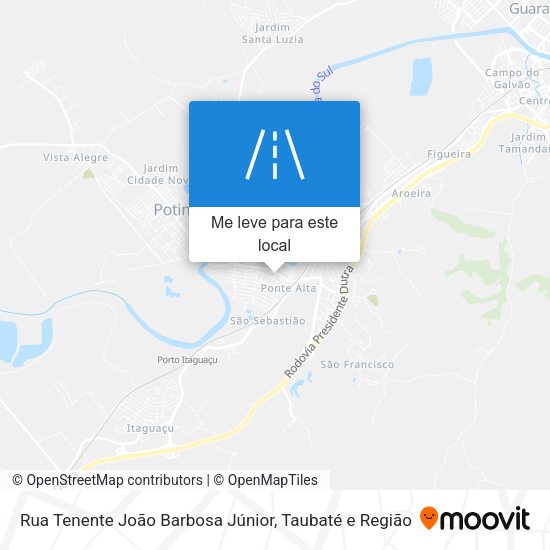 Rua Tenente João Barbosa Júnior mapa