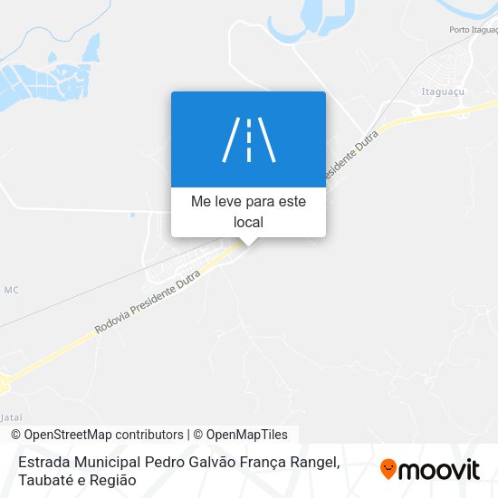Estrada Municipal Pedro Galvão França Rangel mapa