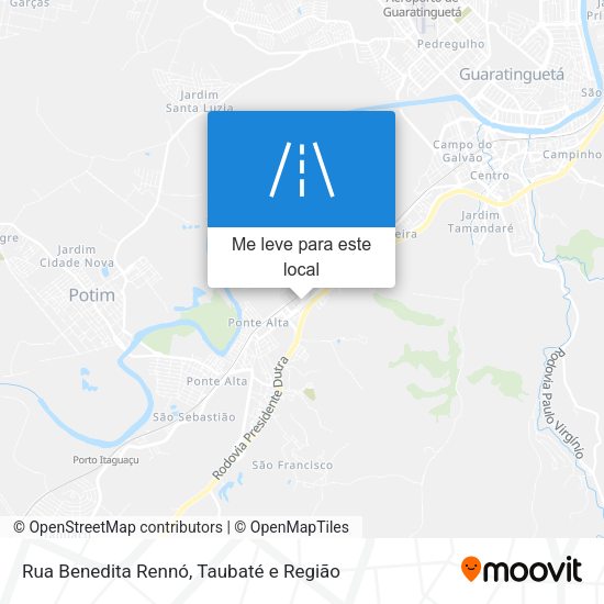 Rua Benedita Rennó mapa
