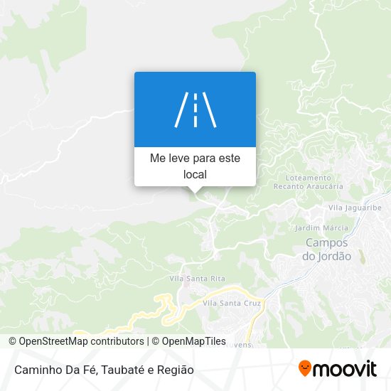 Caminho Da Fé mapa