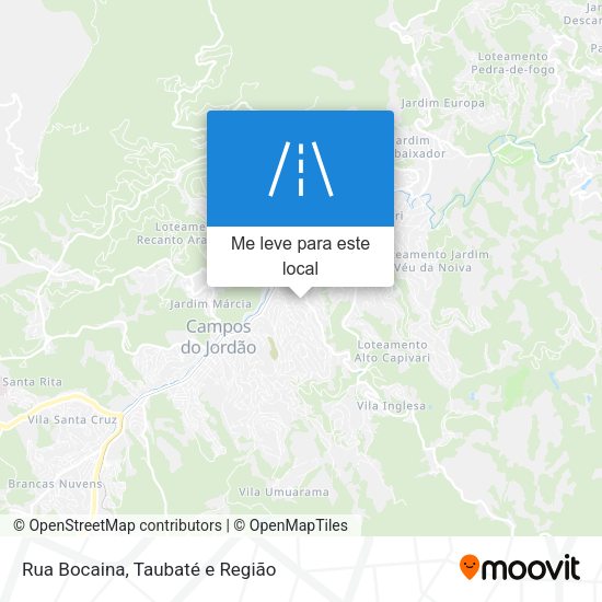 Rua Bocaina mapa