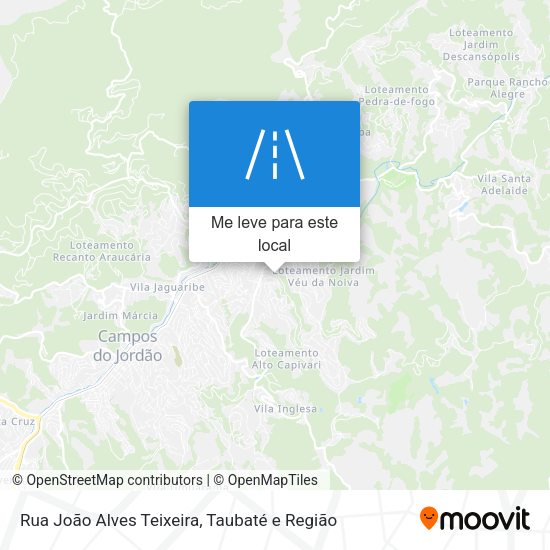 Rua João Alves Teixeira mapa