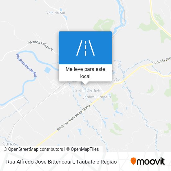 Rua Alfredo José Bittencourt mapa