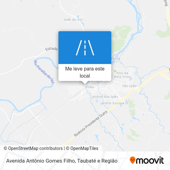 Avenida Antônio Gomes Filho mapa
