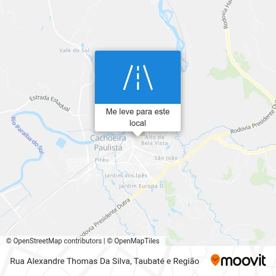 Rua Alexandre Thomas Da Silva mapa